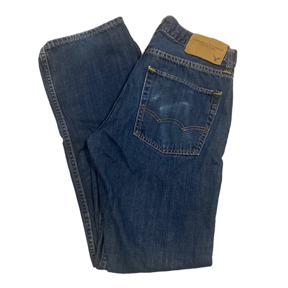 American Eagle Dark Wash Original Straight Cut Jeans